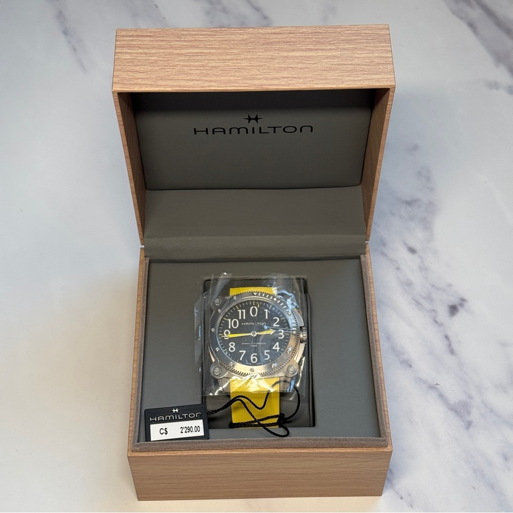 Hamilton Khaki Navy Below Zero Auto Titanium 46mm Watch *NWT*